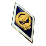 Russian Soviet USSR University Graduation Badge – Brass and Hot Enamel Screw Back