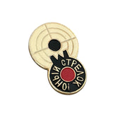 Soviet Shooting Badges Set of 4 – Excellent & Young Marksman Pins 2 x 1.5 cm