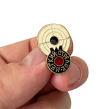 Soviet Shooting Badges Set of 4 – Excellent & Young Marksman Pins 2 x 1.5 cm