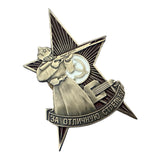 For Excellent Shooting USSR Red Army Russian Metal Enamel Screw Badge Repro