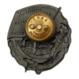 Soviet Military Badge Repro – Red Guard & Partisan 1917–1932 Anniversary Metal Alloy Enamel Screw-Back