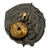 Soviet Military Badge Repro – Red Guard & Partisan 1917–1932 Anniversary Metal Alloy Enamel Screw-Back