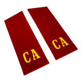Genuine USSR Soviet Army Officer Shoulder Boards CA Red Cloth Epaulettes Pair