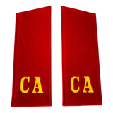 Genuine USSR Soviet Army Officer Shoulder Boards CA Red Cloth Epaulettes Pair