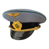 Soviet USSR Railway Senior Officer Uniform Peaked Cap Hat with Metal Badge