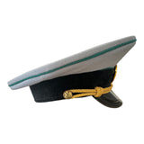 Soviet USSR Railway Senior Officer Uniform Peaked Cap Hat with Metal Badge