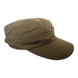 Military Patrol Retro Style Green Baseball Hat Cap Soviet Red Star Metal Badge
