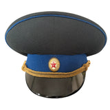Soviet USSR KGB Officer Military Parade Uniform Visor Hat Peaked Cap