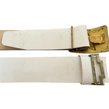 Soviet Army White Parade Uniform Leatherette Belt Brass Buckle USSR Military