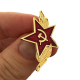 Soviet Russian Army Red Star Pin Badge Hammer and Sickle 9 May Victory Symbol