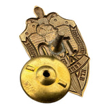 Soviet Cheka 100th Anniversary KGB Badge Felix Dzerzhinsky Screw Back