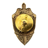 Soviet Cheka 100th Anniversary KGB Badge Felix Dzerzhinsky Screw Back