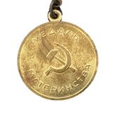 Vintage Soviet Motherhood Medal USSR Era Collectible Bronze with Enamel Detailing