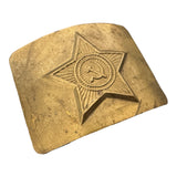 Original USSR Soviet Army Officer Belt Brass Buckle Antique Bronze Colour