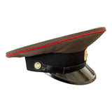 Russian Soviet Uniform Armoured Corps Officer Service Peaked Cap Visor Hat Badge