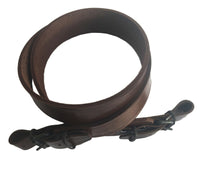 Brown Genuine Leather Hunting Rifle Sling Shotgun Air Gun Strap