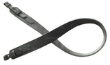 Black Leather Hunting Rifle Plain Wide Sling Shotgun Air Gun Strap
