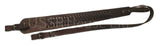 Brown Braided Leather Hunting Rifle Sling Prism Shape Strap
