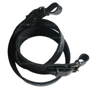 Deer Design Black Leather Hunting Rifle Sling Shotgun Air Gun Strap