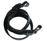 Deer Design Black Leather Hunting Rifle Sling Shotgun Air Gun Strap