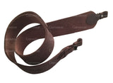 Vintage Cobra Design Brown Leather Hunting Rifle Sling Shotgun Strap