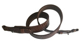 Braided Design Brown Leather Hunting Rifle Sling Shotgun Air Gun Strap