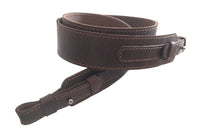 Brown Leather Hunting Rifle Plain Wide Sling Shotgun Air Gun Strap