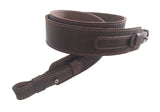 Brown Leather Hunting Rifle Plain Wide Sling Shotgun Air Gun Strap