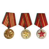 UdSSR Sowjetische Russische Armee 10 15 20 Jahre Ausgezeichneter Dienstorden 3x Medaillenset