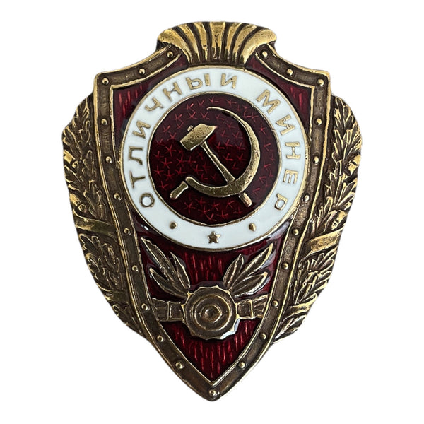 Metallabzeichen der sowjetischen Armee, ausgezeichneter russischer Bergmann der UdSSR