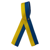 Patriotisches Band mit Ukraine-Flagge, 30 cm, mit Anstecknadel, hergestellt in der Ukraine