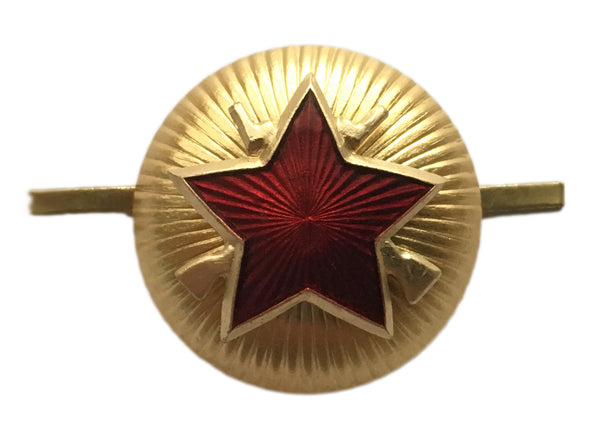 USSR Russia 1970s Hat Cap Badge Insignia SECURITY OFFICER VOKHR ObsoleteGenuine Soviet USSR Russian Navy Infantry Marines Army Beret Hat Cap Metal Badge - USSR HOUSE LIMITED