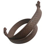Brick Design Brown Leather Rifle Sling Shotgun Air Gun Strap Hunting Shooting