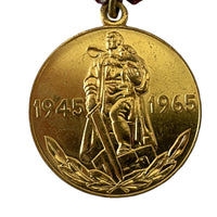 Anstecknadel zum 20. Jahrestag des Sieges der UdSSR, der sowjetischen russischen Roten Armee, 2. Weltkrieg, Medaille