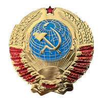 Wappen der UdSSR, 2,5 cm, Miniatur-Leichtmetall-Repro, sowjetische Anstecknadel