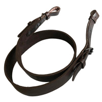Brown Plain Leather Adjustable Hunting Rifle Sling Shotgun Air Gun Strap