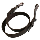 Brown Plain Leather Adjustable Hunting Rifle Sling Shotgun Air Gun Strap
