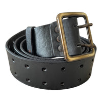 Russian Military Style Soviet USSR Army Officer Leather Belt Metal Alloy Buckle
