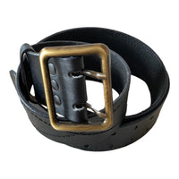 Russian Military Style Soviet USSR Army Officer Leather Belt Metal Alloy Buckle