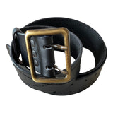 Russian Military Style Soviet USSR Army Officer Leather Belt Metal Alloy Buckle