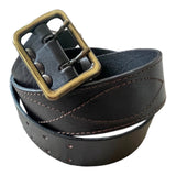Russian Military Style Soviet USSR Army Officer Leather Belt Metal Alloy Buckle