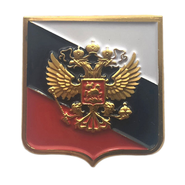 Russische Flagge mit Reichsadler-Wappenabzeichen