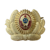 Echte sowjetische Polizei der UdSSR MILITSIYA Offizier Schirmmütze Hutabzeichen Kokarde