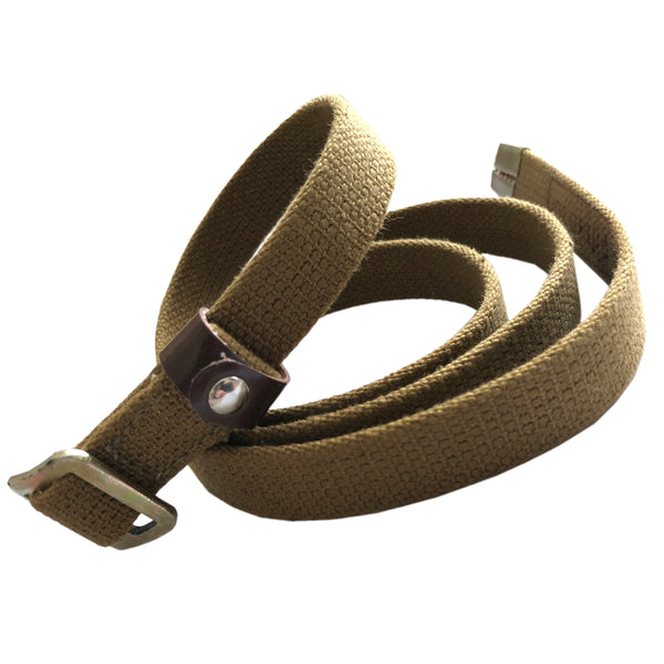 Echte Soldatenhose der UdSSR-Armee, Segeltuch, 2 cm breit, starker Gürtel, 104 cm lang