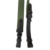 Hunting Rifle Canvas Sling Brown Leather Fastens Shotgun Air Gun Strap