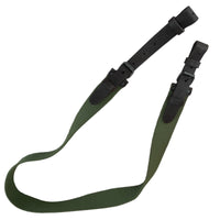 Hunting Rifle Canvas Sling Brown Leather Fastens Shotgun Air Gun Strap