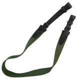 Hunting Rifle Canvas Sling Brown Leather Fastens Shotgun Air Gun Strap