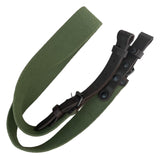 Hunting Rifle Canvas Sling Brown Leather Fastens Shotgun Air Gun Strap