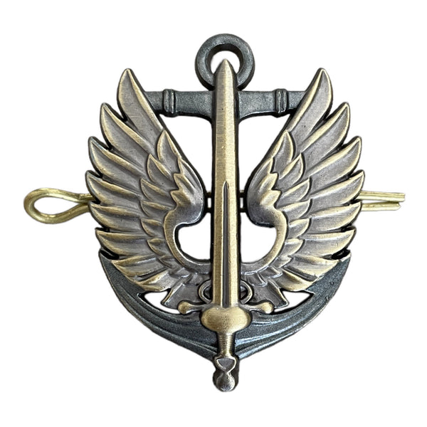 Ukraine Marineinfanterie Militärabzeichen Marines Uniform Baskenmütze Mütze Hut Metallabzeichen