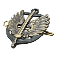 Ukraine Marineinfanterie Militärabzeichen Marines Uniform Baskenmütze Mütze Hut Metallabzeichen